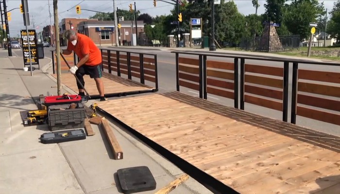 Hamilton company brings temporary patios to struggling restaurants