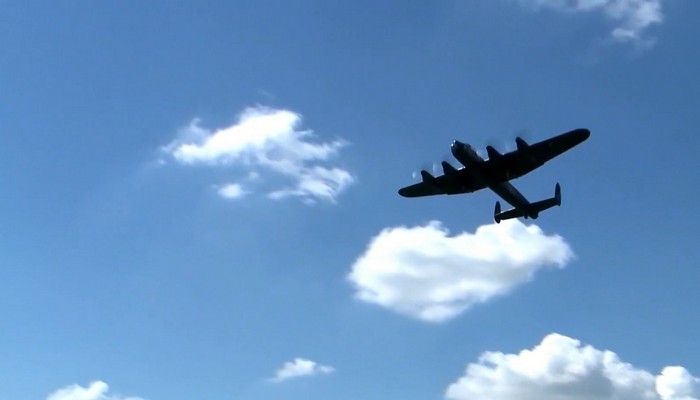 Lancaster bomber flies over the Golden Horseshoe for Canada Day