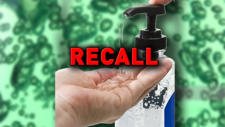 Hand sanitizer recall