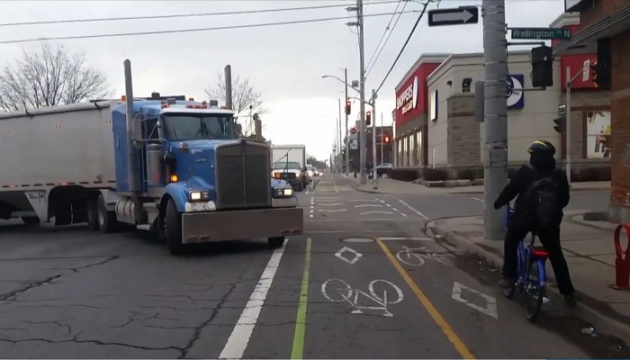 Hamilton community continues to battles heavy truck traffic