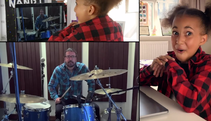 Dave Grohl writes song for young drummer Nandi Bushell