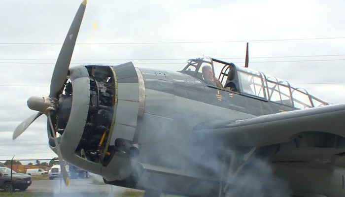 Firing up a newly restored piece of history at Hamilton’s Warplane Museum