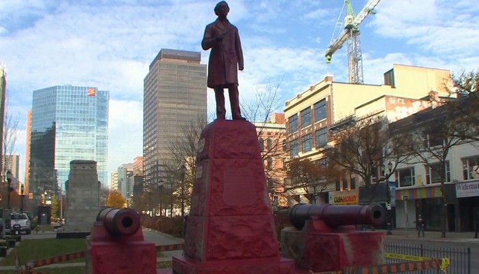 Sir John A. Macdonald statue in Hamilton vandalized