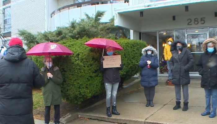 East end renters demand the provincial government to halt evictions