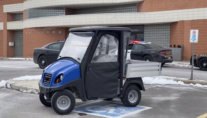 Man charged after stealing golf cart and driving it on the QEW