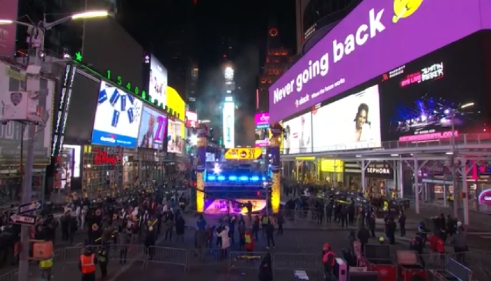 New York City rings in 2021 with ball drop, mostly empty streets