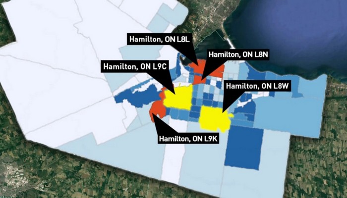 Province to consider three additional Hamilton postal codes as hot spots