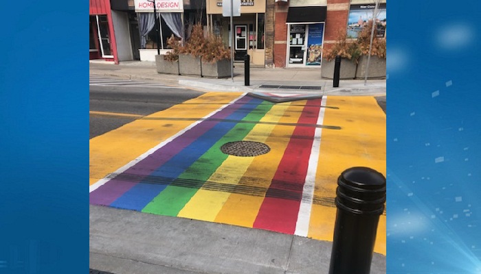 paris pride crosswalk