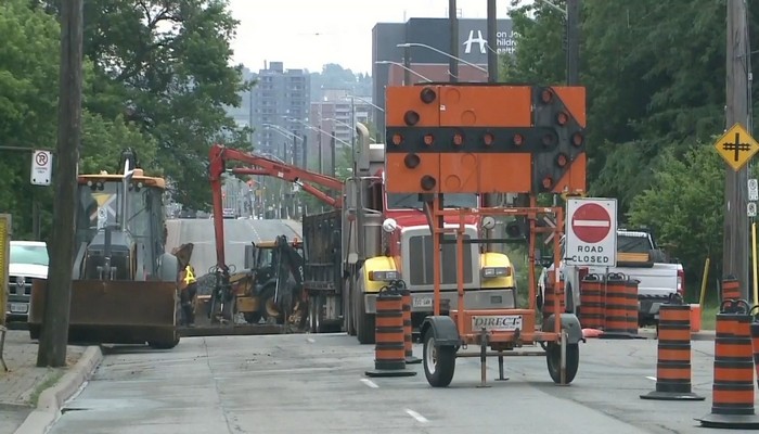 Residents in Hamilton’s north end frustrated with trucks ignoring road closure signs