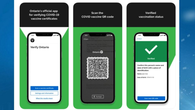 Ontario reveals vaccine certificate with QR code, app