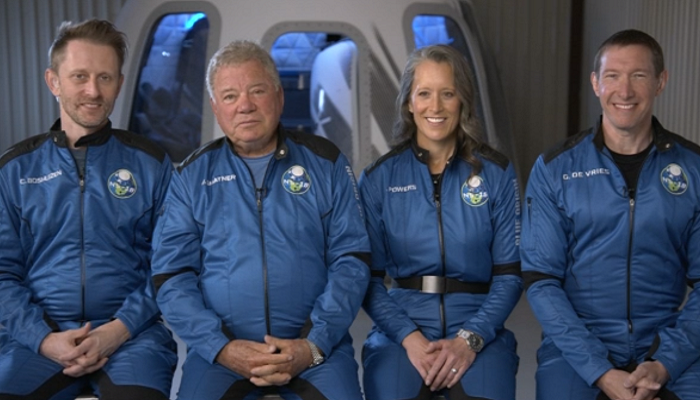 Actor William Shatner takes historic ride into space