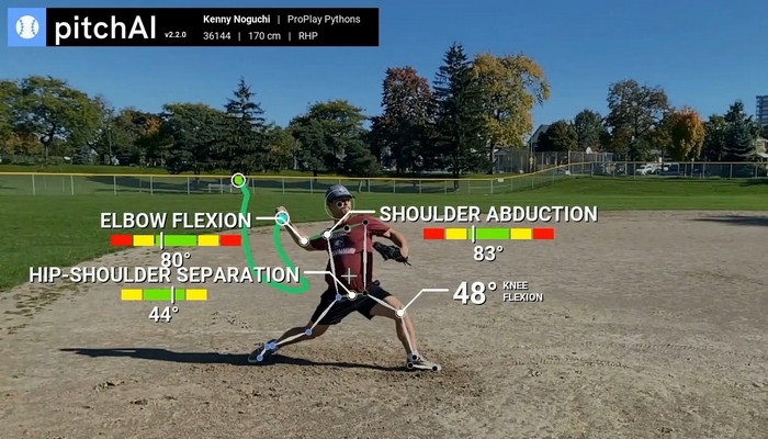 A locally developed app is helping to improve baseball pitcher’s performance