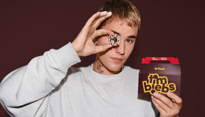 Justin Bieber teams up with Tim Hortons to launch new timbits