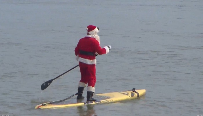 Surfing Santa is back to help raise awareness for the homeless in Niagara