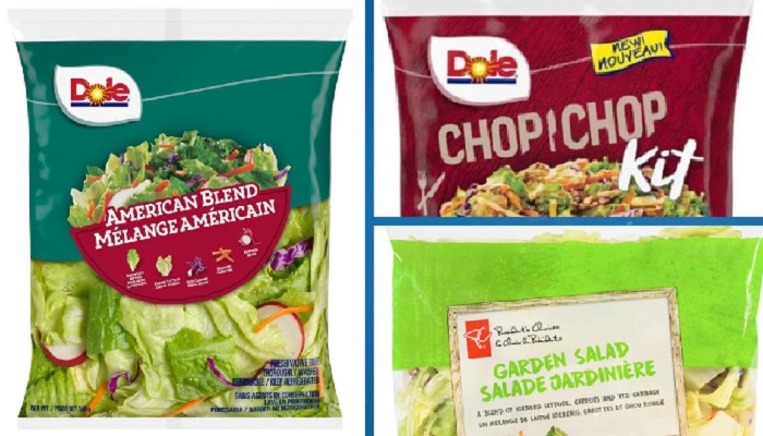 Dole, President’s Choice salad bags recalled due to Listeria contamination