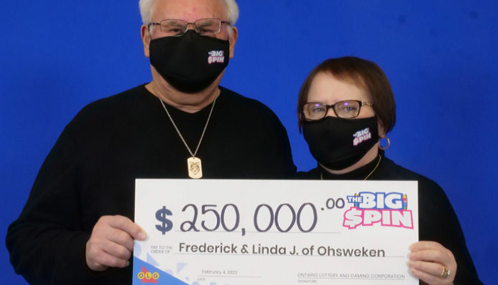 Ohsweken couple wins $250,000 on The Big Spin