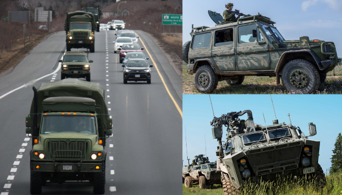 Military vehicles will be on roadways this weekend for convoy training