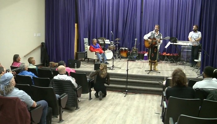 Six Nations singers and Mohawk College students collaborate for a special performance in Ohsweken