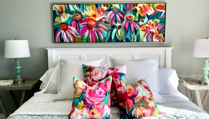 Learn the art of hanging art from artist Julia Veenstra