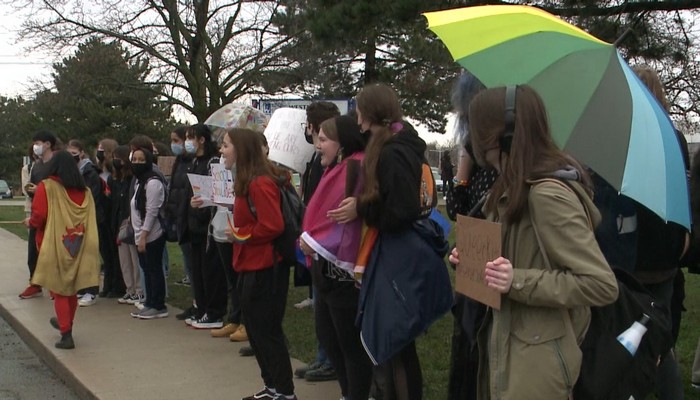 Westmount students stage walkout over schools’ inaction against homophobia