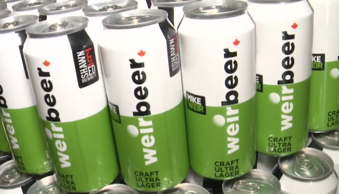 Canadian golf legend launches Weir Beer at Shawn & Ed Brewing Co.