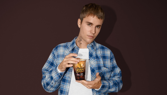 Justin Bieber and Tim Hortons team up to launch Biebs Brew