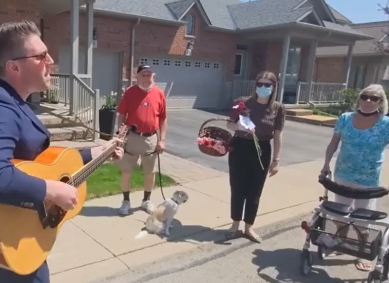 Group of Seniors from Burlington spent the day spreading joy to others