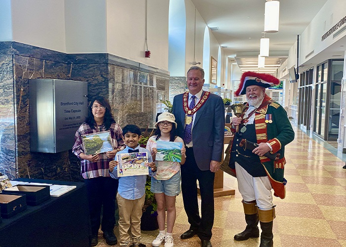 Brantford city hall time capsule filled, sealed until 2042