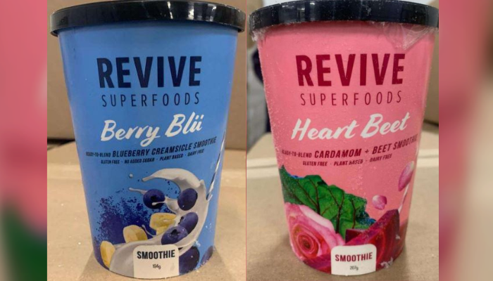 Certain Revive Superfoods brand Smoothies and Oats recalled due to possible Norovirus contamination