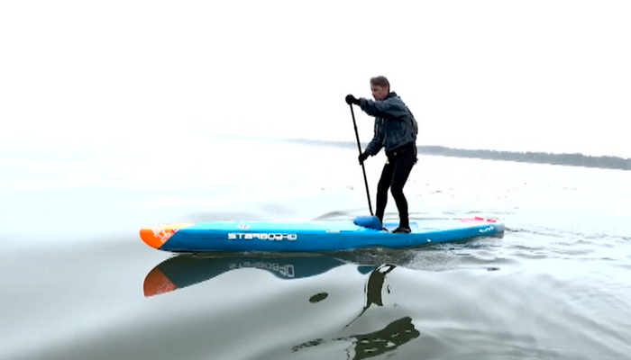 Disabled athlete attempts to make history as first to paddleboard across all 5 Great Lakes