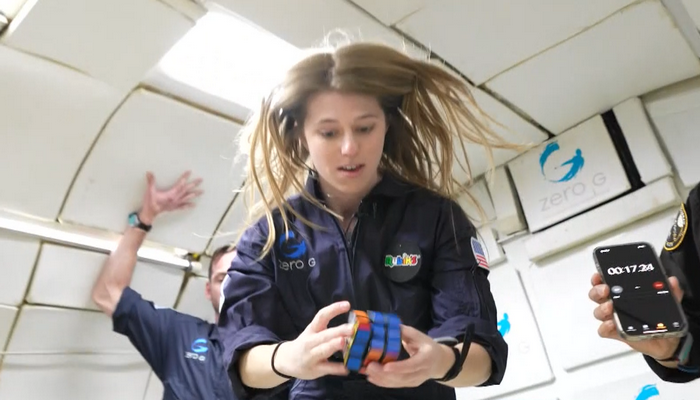 Solving a Rubik’s Cube in Zero Gravity