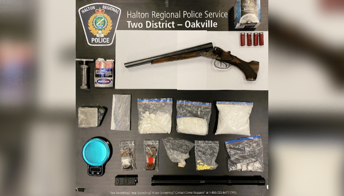 Two arrested following drug and firearm seizure in Oakville