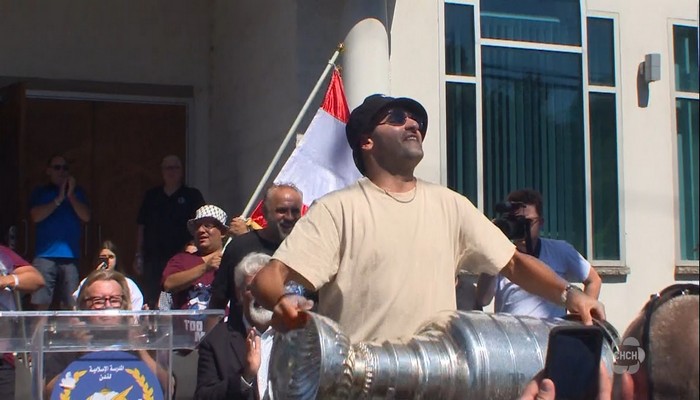 Former Toronto Maple Leafs, Nazem Kadri brings the Stanley Cup home