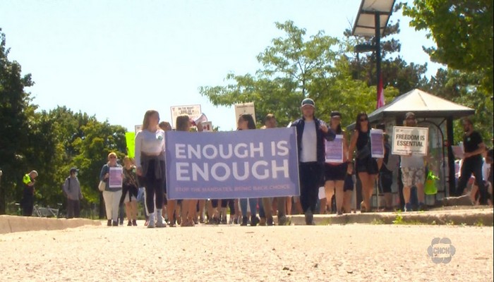 Western University students were on campus to protest this semesters COVID-19 mandates