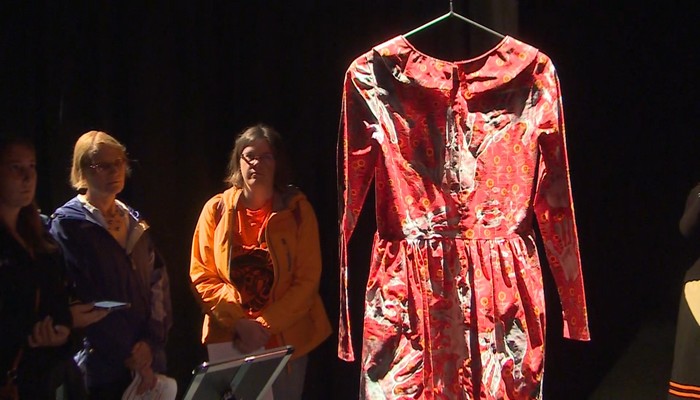 Over a dozen red dresses were on display in St.Catharines Sunday to bring awareness to missing and murdered Indigenous women