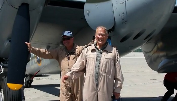 Veteran George Stewart talks about his experiences flying the Mosquito during WWII and lessons that saved his life