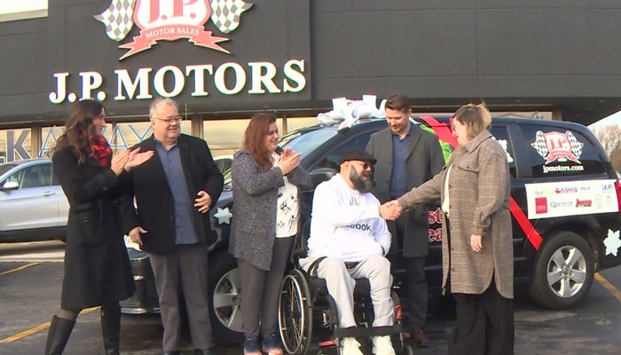 Hamilton man wins JP Motor’s Christmas van giveaway after years of health struggles