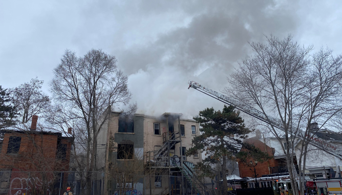 Crews on scene after structure fire in abandoned Hamilton nightclub