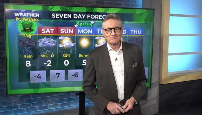 Morning weather forecast for Friday March 17th, 2023