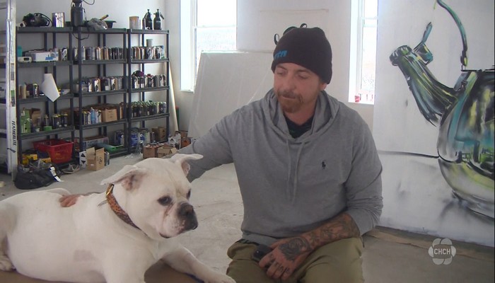 Local artist and cancer survivor finds out both of his dogs also have cancer