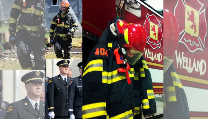 Welland pays tribute of fallen firefighter with flag lowering