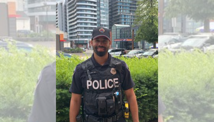 Former Blue Jay Dalton Pompey joins the Hamilton Police Service