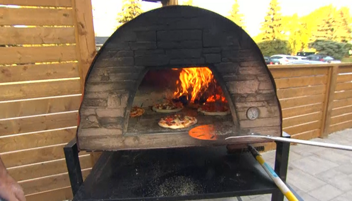 Wood fired pizza