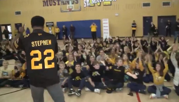 Grey Cup pep rally tour making its way to schools across Hamilton