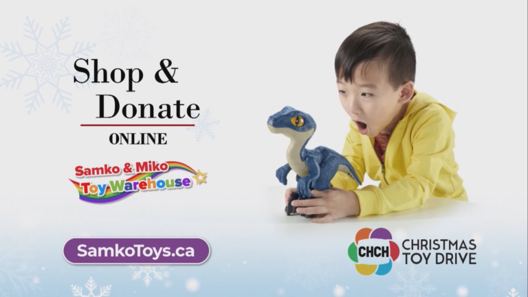 Samko & Miko Toy Warehouse helps kick-off our Toy Drive