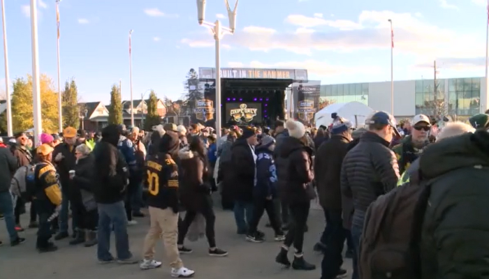 Fans gather from across Canada for 110th Grey Cup in Hamilton