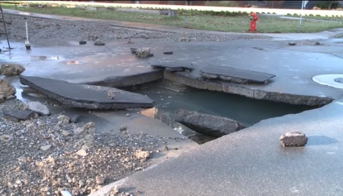 Water main break flooded Hamilton’s Kirkendall neighbourhood