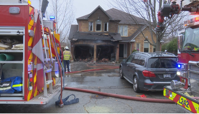 1 person hospitalized after fire in Oakville home