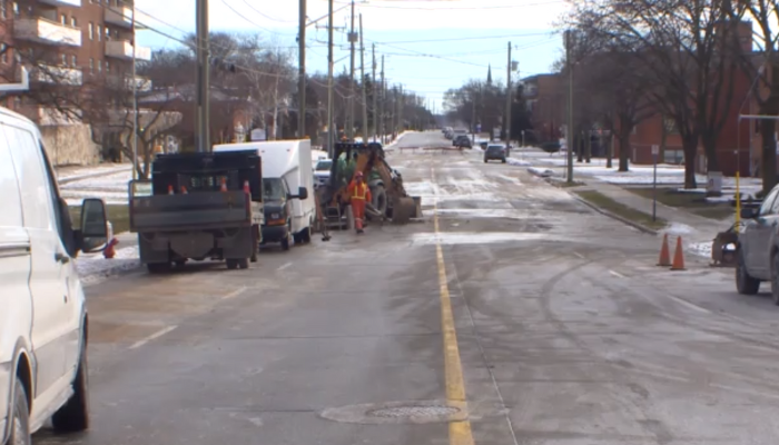 Water main break in Hamilton neighbourhood leads to closures