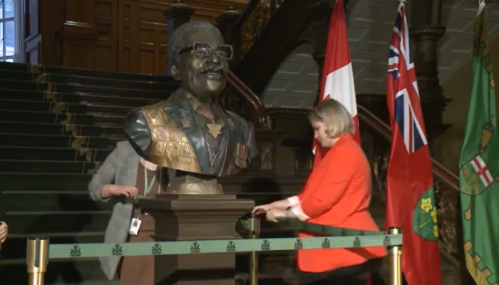 Lincoln Alexander honoured with new bronze bust at Queen’s Park